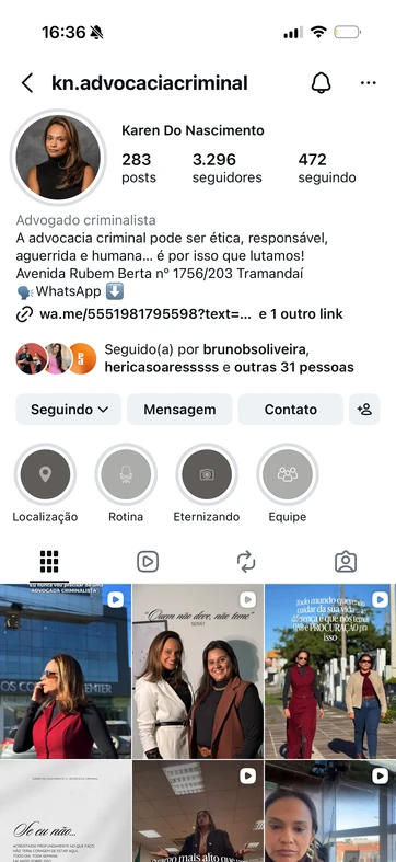Perfil @kn.advocaciacriminal