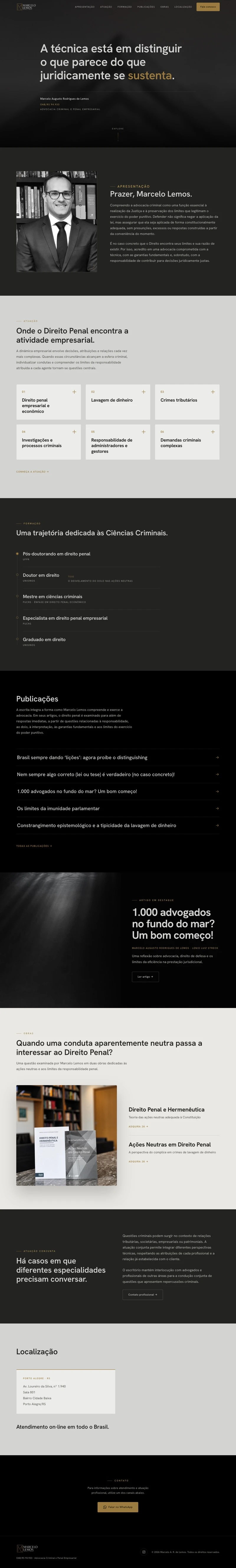 Landing page Marcelo Lemos — Advocacia